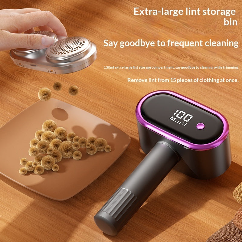 LED Digital Display USB-Rechargeable Lint Remover