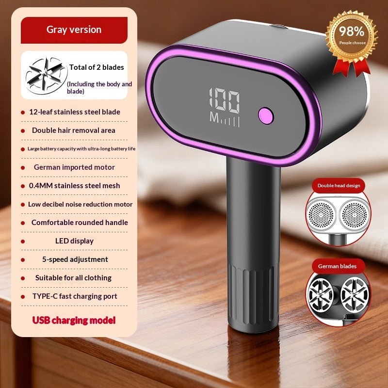 LED Digital Display USB-Rechargeable Lint Remover