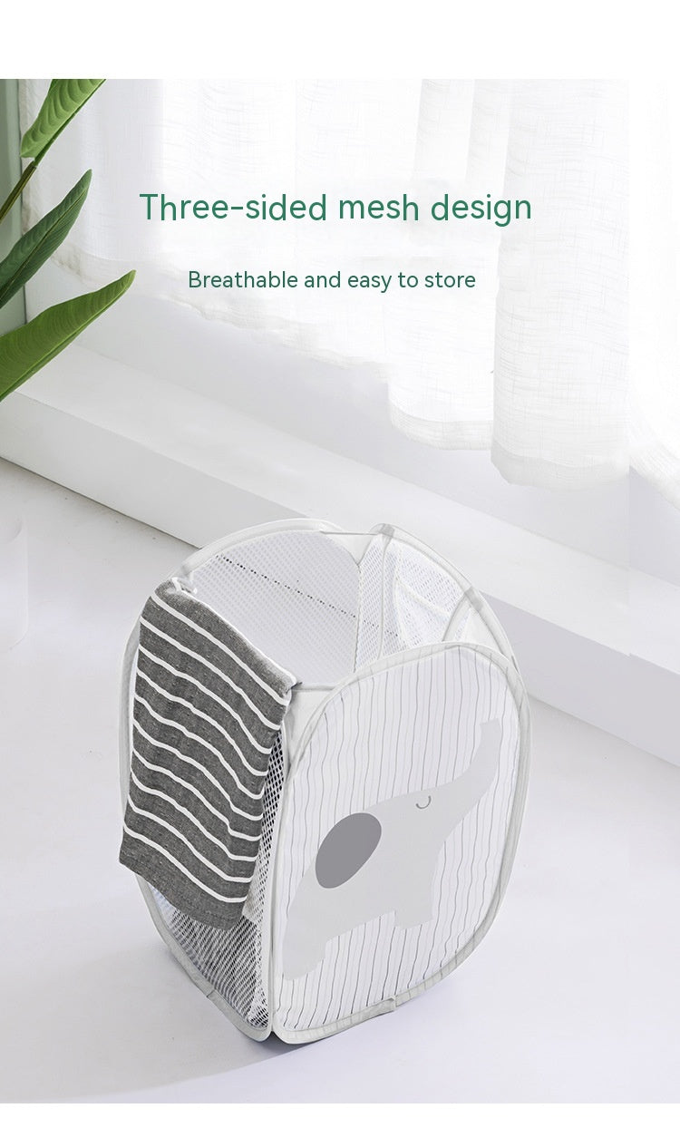 Cartoon Laundry Basket Large Laundry Basket Storage Basket Foldable Dirty Clothes Basket Simple Put Dirty Clothes Storage Basket