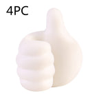 Multifunctional Clip Holder Thumb Hooks Wire Organizer Wall Hooks Hanger Strong Wall Storage Holder For Kitchen Bathroom