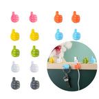 Multifunctional Clip Holder Thumb Hooks Wire Organizer Wall Hooks Hanger Strong Wall Storage Holder For Kitchen Bathroom