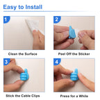 Multifunctional Clip Holder Thumb Hooks Wire Organizer Wall Hooks Hanger Strong Wall Storage Holder For Kitchen Bathroom