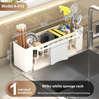 Multifunctional Sink Sponge Draining Rack Countertop Organizer Storage Rack